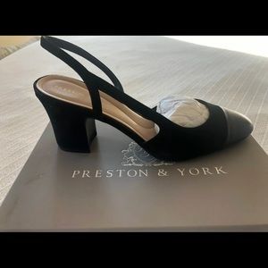 Preston & York sling back block heels